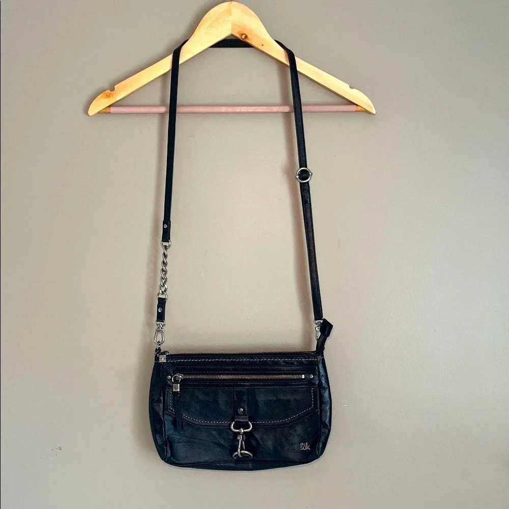 The Sak Crossbody Bag Black Leather